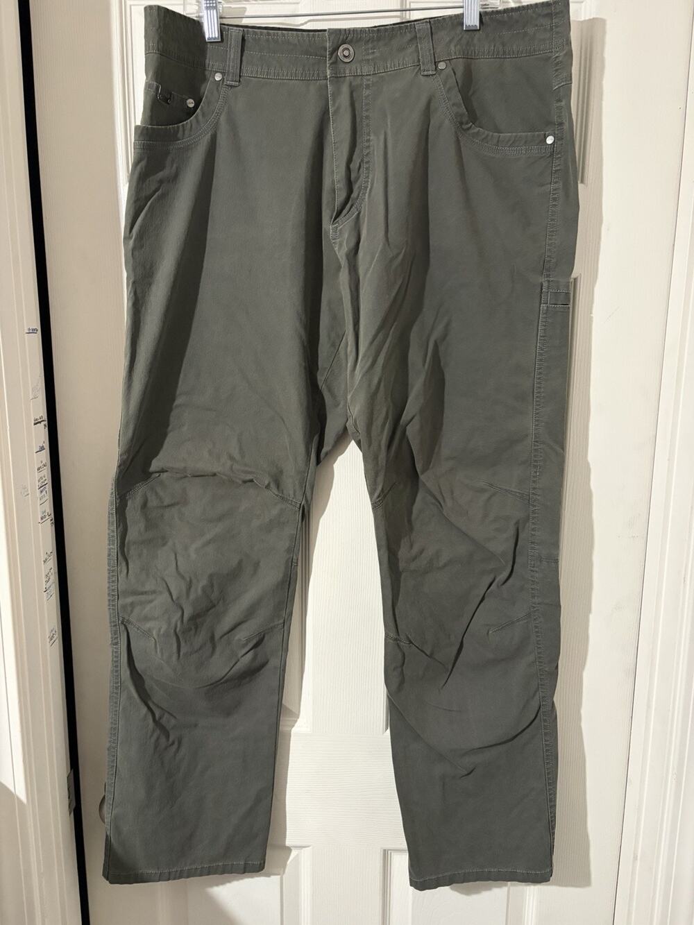 Kuhl Revolvr Rogue Pants Sz 38X32 Green Patina Dye Outdoor Hike Active